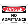 Nmc Danger No Admittance Sign, D75R D75R