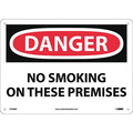 Nmc Danger No Smoking On These Premises Sign, D308RB D308RB