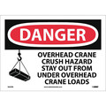Nmc Danger Overhead Crane Sign D652PB