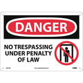 Nmc Danger No Trespassing Under Penalty Of Law Sign, D591AB D591AB
