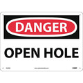 Nmc Danger Open Hole Sign, D459EB D459EB