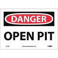 Nmc Danger Open Pit Sign, D109P D109P
