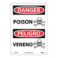 Nmc Danger Poison Sign - Bilingual, ESD691RB ESD691RB