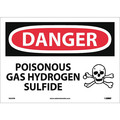Nmc Danger Poisonous Gas Hydrogen Sulfide Sign, D602PB D602PB