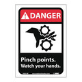 Nmc Danger Pinch Points Watch Your Hands Sign DGA19P