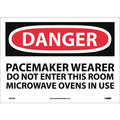 Nmc Danger Pacemaker Radiation Warning Sign D409PB