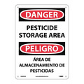 Nmc Danger Pesticide Storage Area Sign - Bilingual, ESD669AB ESD669AB