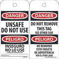 Nmc Danger Unsafe Do Not Use Tag, Pk25 RPT154