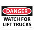 Nmc Danger Watch For Lift Trucks Sign, D394RB D394RB