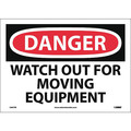 Nmc Danger Watch Out For Moving Equipment Sign D467PB