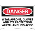Nmc Danger Wear Ppe When Handling Acids Sign D624RB