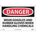 Nmc Danger Wear Ppe When Handling Chemicals Sign D626RB