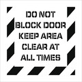 Nmc Do Not Block Door Plant Marking Stencil PMS235