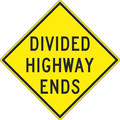 Nmc Divided Highway Ends Sign, TM246K TM246K