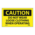 Nmc Do Not Wear Loose Clothing.. Label, Pk5 C511AP