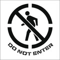 Nmc Do Not Enter Graphic Plant Marking Stencil PMS225
