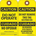 Nmc Do Not Operate Bilingual Tag, Pk25 RPT152G