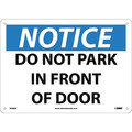 Nmc Do Not Park In Front Of Door Sign, N258AB N258AB