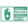 Nmc Emergency First Aid Sign - Bilingual, SFA1R SFA1R