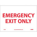 Nmc Emergency Exit Only Sign M34P