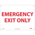 Nmc Emergency Exit Only Sign M34RB