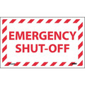 Nmc Emergency Shut-Off Label, Pk5, EPA2AP EPA2AP