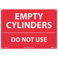 Nmc Empty Cylinders Do Not Use Sign, M746AB M746AB