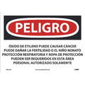 Nmc Ethylene Oxide May Cause Cancer Sign - Spanish, SPD33PB SPD33PB