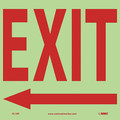 Nmc Exit (With Left Arrow), 10X10, Ps Glow GL16P