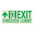 Nmc Exit Through Lobby Sign 50R-4SN-L