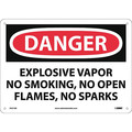 Nmc Explosive Vapor No Smoking N.. Sign, D521AB D521AB