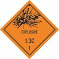 Nmc Explosives 1.3L 1 Dot Placard Label, Pk25 DL93AP