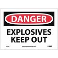 Nmc Explosives Keep Out Sign, D436P D436P
