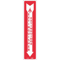 Nmc Extinguisher Sign - Bilingual, 18 in Height, 4 in Width, Pressure Sensitive Vinyl M126P
