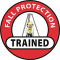 Nmc Fall Protection Trained Hard Hat Emblem, Pk25, Material: Reflective Vinyl Sheeting HH71R