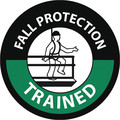 Nmc Fall Protection Trained Hard Hat Label, Pk25 HH124R