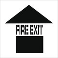 Nmc Fire Exit Plant Marking Stencil PMS228