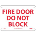 Nmc Fire Door Do Not Block Sign M32A
