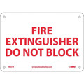 Nmc Fire Extinguisher Do Not Block Sign M421R
