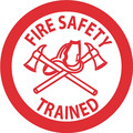 Nmc Fire Safety Trained Hard Hat Emblem, Pk25 HH72R
