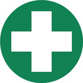 Nmc First Aid Graphic Hard Hat Emblem, Pk25 HH30R