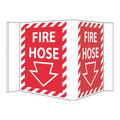 Nmc Fire Hose Sign, 5-3/4 in Height, 8-3/4 in Width, Pvc VS33W