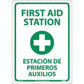 Nmc First Aid Station Sign - Bilingual, M737AB M737AB