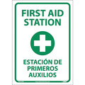 Nmc First Aid Station Sign - Bilingual, M737PB M737PB