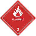 Nmc Flammable 3 Dot Placard Label DL158ALV