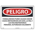 Nmc Formaldehyde May Cause Cancer Sign - Spanish, SPD30AC SPD30AC