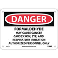Nmc Formaldehyde Irritant & Potential Can… Sign, D537A D537A