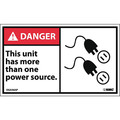 Nmc Danger This Unit Has More Than One Power Source Label, Pk5 DGA56AP