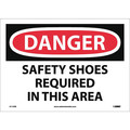 Nmc Danger Safety Shoes Required In This Area Sign D110PB