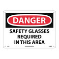Nmc Danger Safety Glasses Required In This Area Sign D11RB